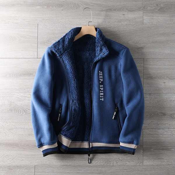 Ανδρικό φούτερ με κέντημα και ζεστή φόδρα