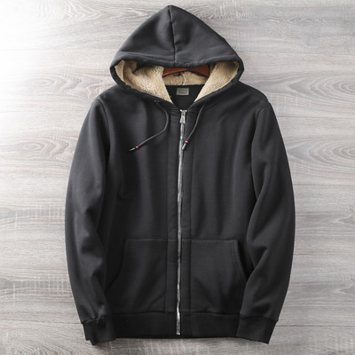 Hanorac pentru bărbați de toamnă-iarnă cu căptușeală caldă