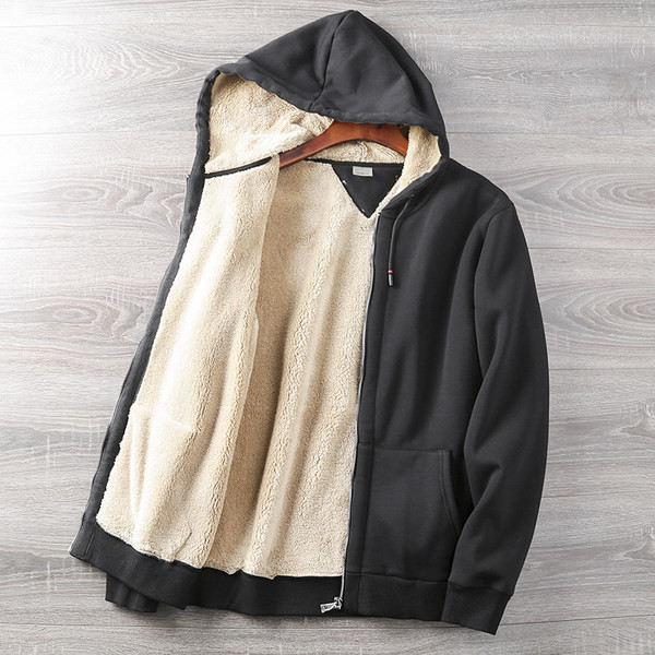 Hanorac pentru bărbați de toamnă-iarnă cu căptușeală caldă