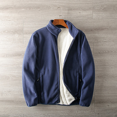 Hanorac Polar pentru bărbați cu guler înalt și fermoar