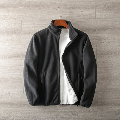 Hanorac Polar pentru bărbați cu guler înalt și fermoar