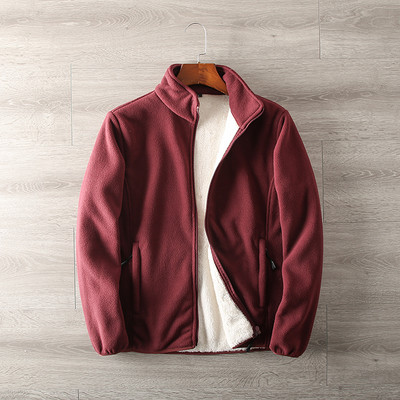 Hanorac Polar pentru bărbați cu guler înalt și fermoar