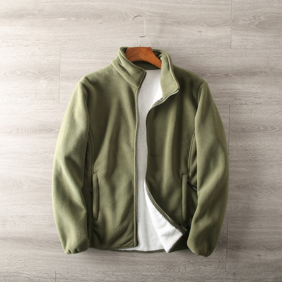 Hanorac Polar pentru bărbați cu guler înalt și fermoar