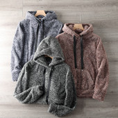 Hanorac încălzit cu glugă pentru bărbați