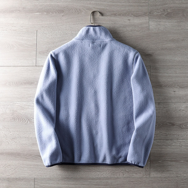 Hanorac pentru bărbați cu guler înalt și fermoar în trei culori