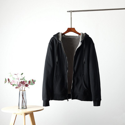 Hanorac pentru bărbați cu glugă și fermoar - în trei culori