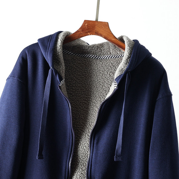 Hanorac pentru bărbați cu glugă și fermoar - în trei culori