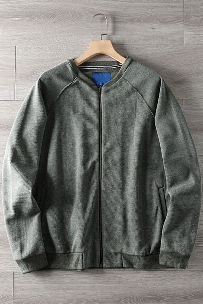 Hanorac zilnic pentru bărbați cu fermoar și decolteu spitz