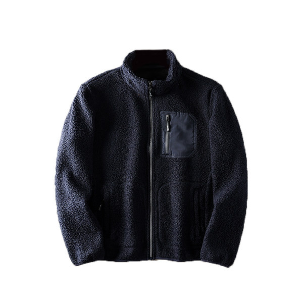 Férfi pehely téli pulóver cipzárral