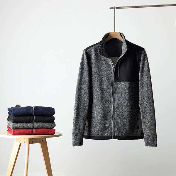 Alkalmi férfi meleg pulóver cipzárral