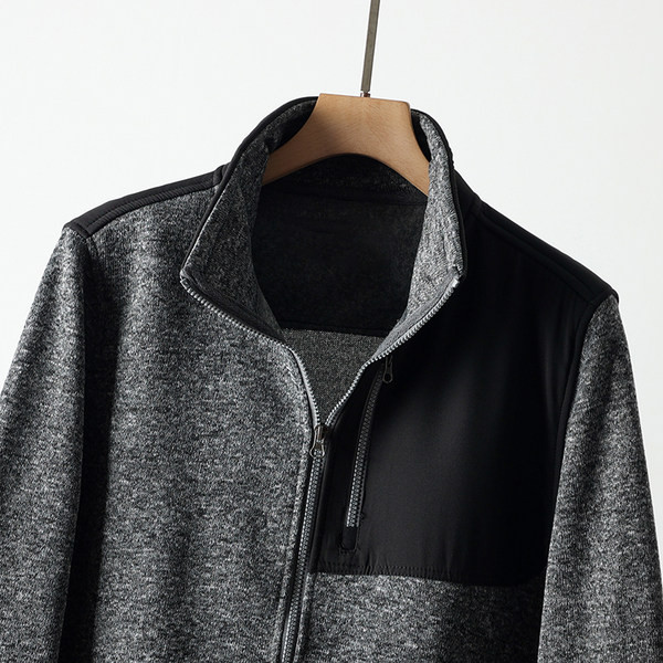 Alkalmi férfi meleg pulóver cipzárral