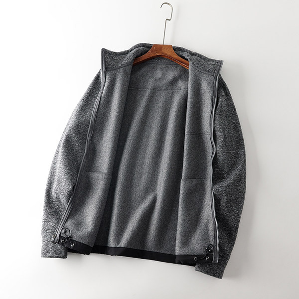 Alkalmi férfi meleg pulóver cipzárral