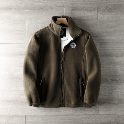 Hanorac pentru barbati model nou cu guler inalt si fermoar