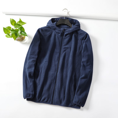 Hanorac barbatesc uni cu gluga si fermoar in mai multe culori