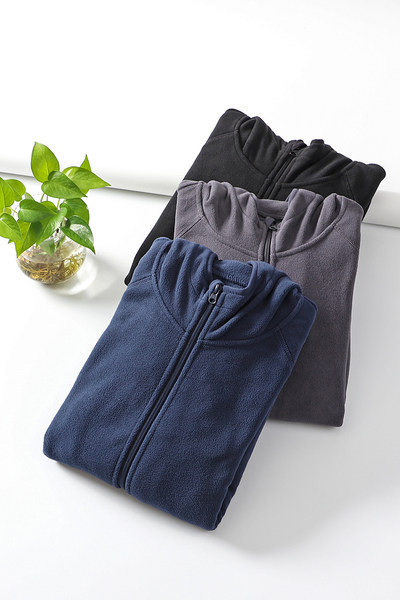 Hanorac barbatesc uni cu gluga si fermoar in mai multe culori