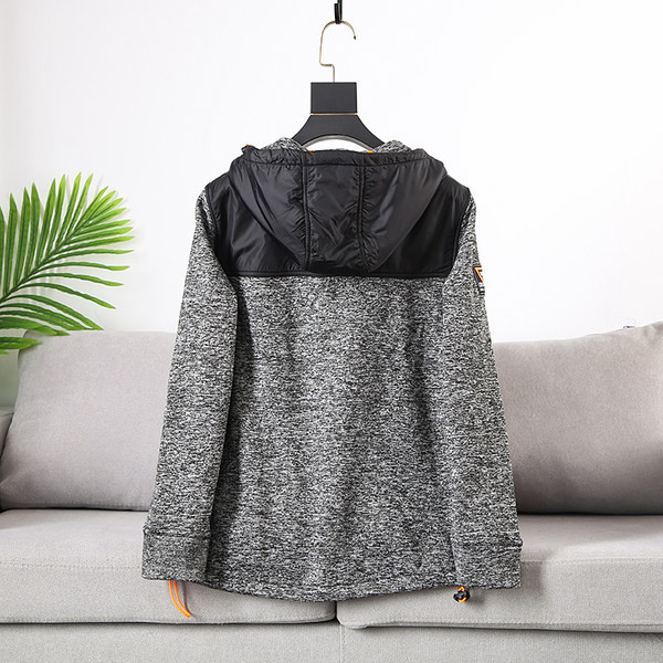 Καθημερινό ανδρικό φούτερ με κουκούλα και φερμουάρ