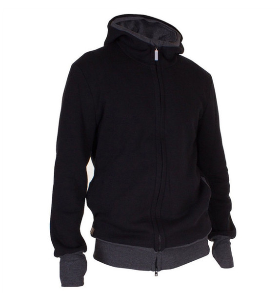 Muška majica za bebe s kapuljačom u crnoj boji