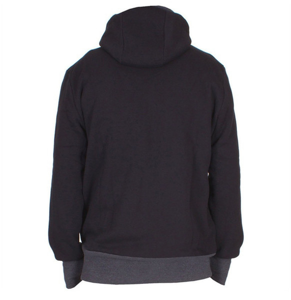 Muška majica za bebe s kapuljačom u crnoj boji