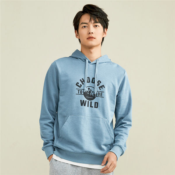 Ανδρικό φούτερ casual με κουκούλα και κορδόνια - σε τέσσερα χρώματα