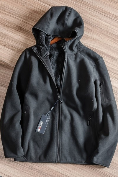 Hanorac pentru bărbați pentru sport de zi cu zi cu fermoar