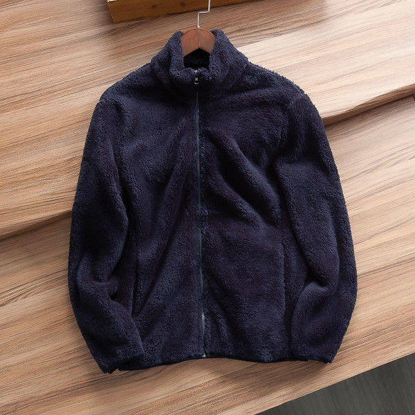 Мъжки пухен суичър с висока яка