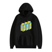 Hanorac modern pentru barbati cu imprimeu si buzunar