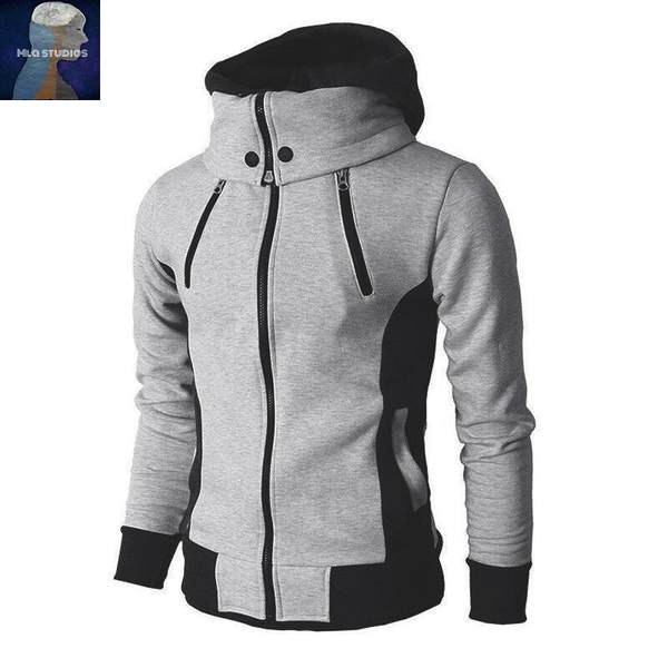 Muška zimska majica s kapuljačom u tri boje