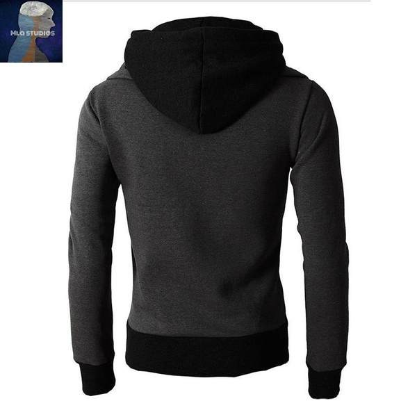 Muška zimska majica s kapuljačom u tri boje