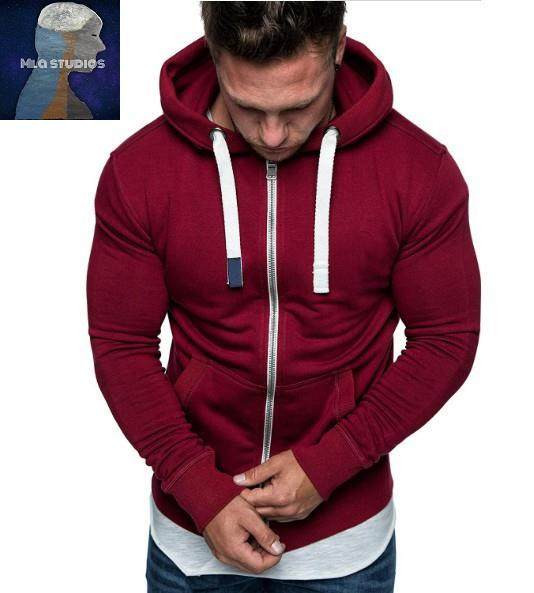 2020. gada vīriešu džemperis vienkrāsaina jaka