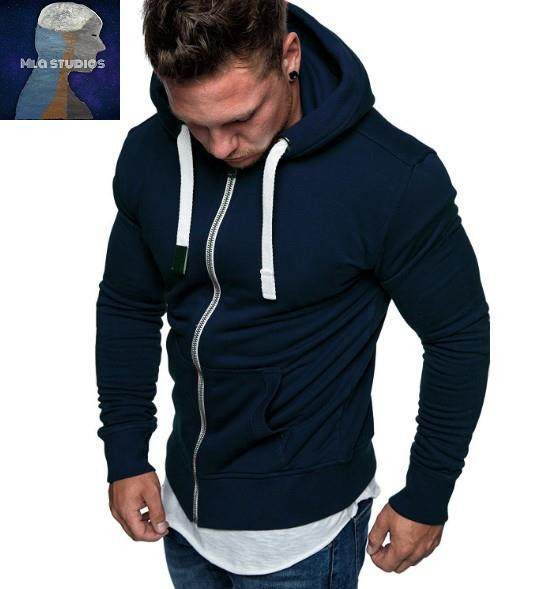 2020. gada vīriešu džemperis vienkrāsaina jaka