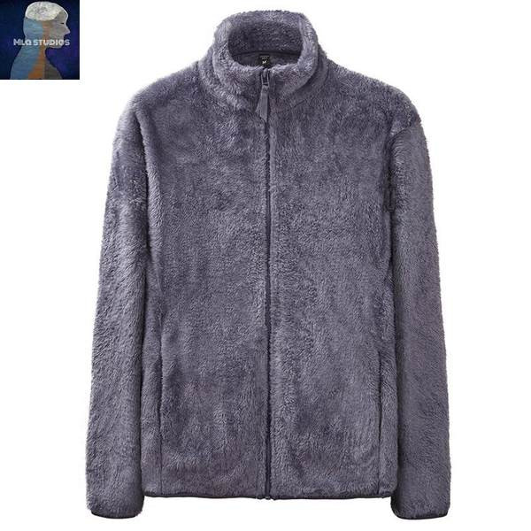 Hanorac barbatesc modern model simplu cu fermoar si guler inalt