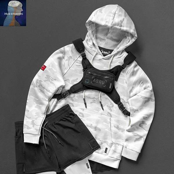 Hanorac pentru bărbați cu glugă și imprimeu cu inscripție