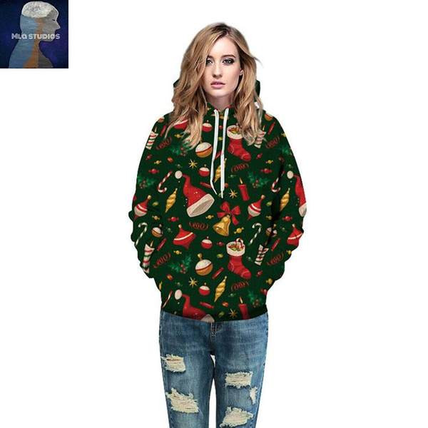 Karácsonyi kapucnis pulóver férfiaknak és nőknek