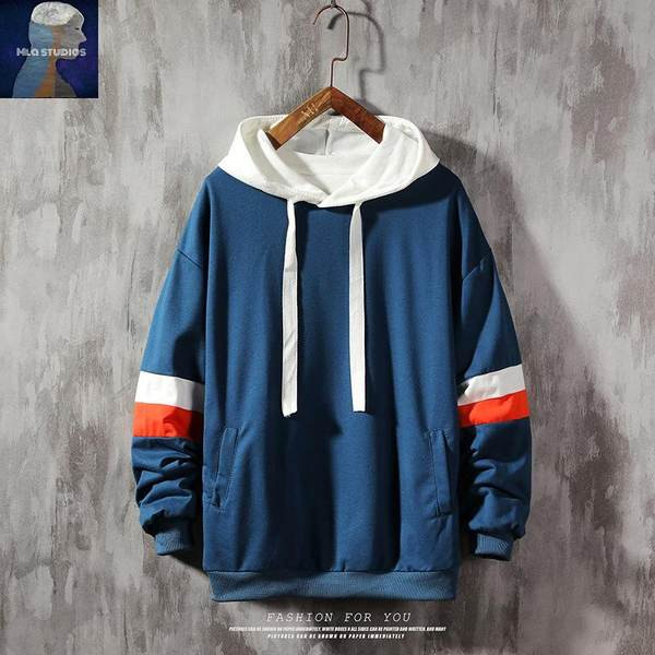 Új modell férfi pulóver kapucnival és hosszú ujjú - három színben