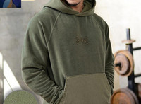 Lezser férfi pulóver hosszú ujjal és kapucnival