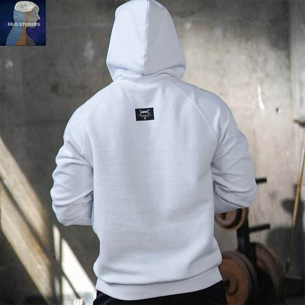 Lezser férfi pulóver hosszú ujjal és kapucnival