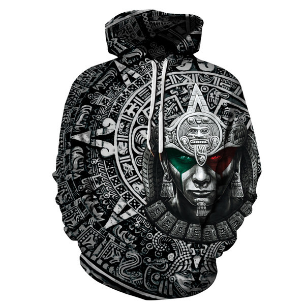 Hanorac color pentru bărbați cu glugă și imprimeu