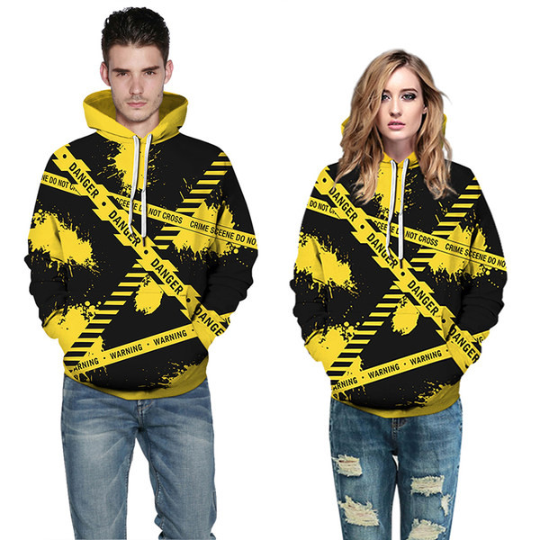 Hanorac pentru bărbați cu cravate și glugă de culoare galbenă