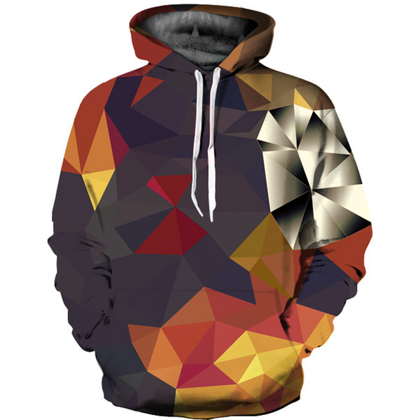 Hanorac colorat cu glugă pentru bărbați