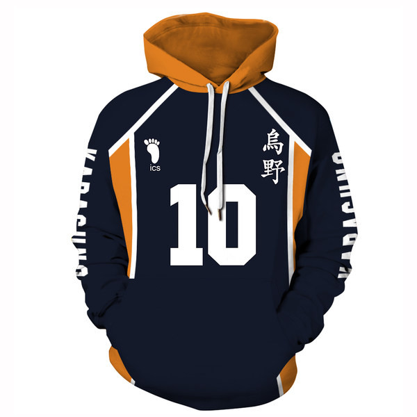 Ανδρικό αθλητικό φούτερ με κουκούλα και στάμπα