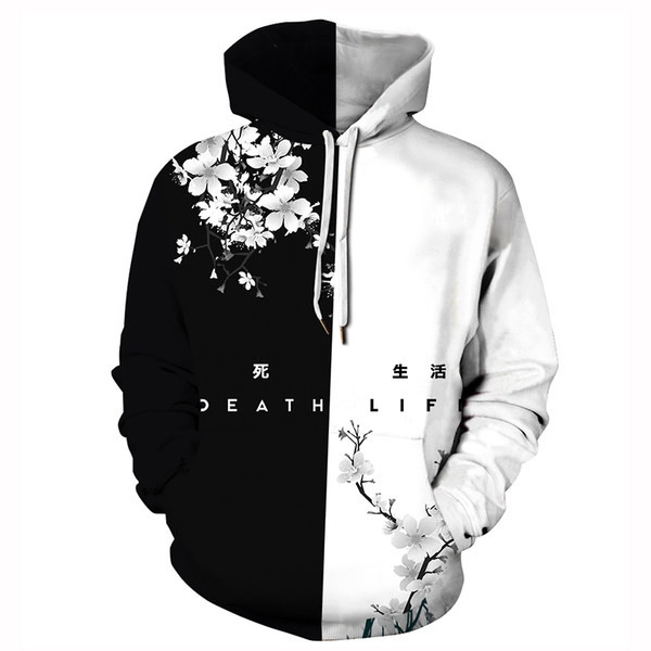 Hanorac bărbătesc de primăvară-toamnă cu aplicație