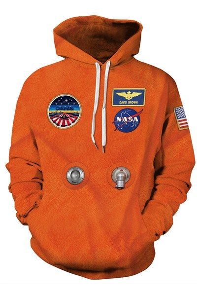 Hanorac zilnic pentru bărbați cu glugă și imprimeu