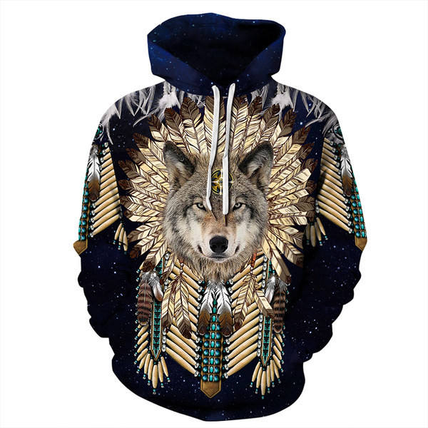 Πολύχρωμο ανδρικό φούτερ με τσέπη