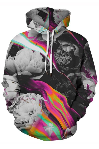 Κομψό φούτερ για άνδρες και γυναίκες με στάμπα και κορδόνια