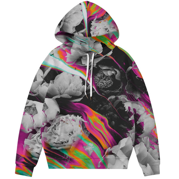 Κομψό φούτερ για άνδρες και γυναίκες με στάμπα και κορδόνια