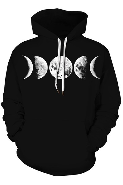 Μοντέρνο ανδρικό φούτερ με κουκούλα και στάμπα