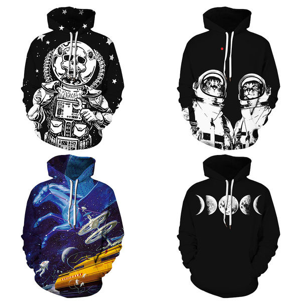 Μοντέρνο ανδρικό φούτερ με κουκούλα και στάμπα