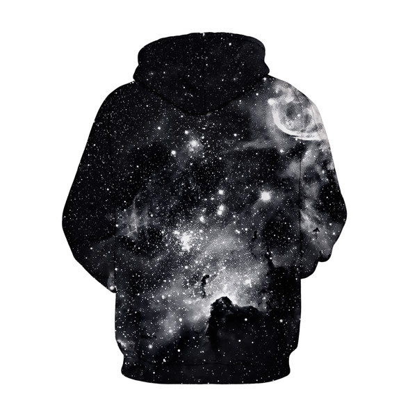 Stílusos női és férfi pulóver mintával és kapucnival