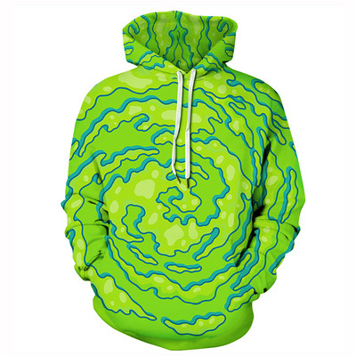 Ανδρικό φούτερ σε χρώμα με κουκούλα