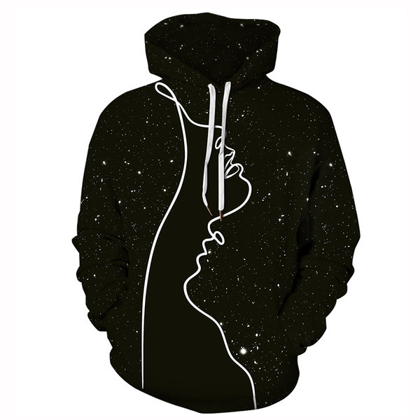 Napi férfi pulóver kapucnival